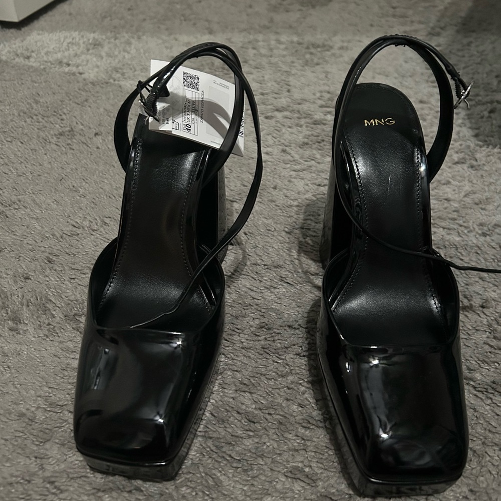 Black Strappy Heels